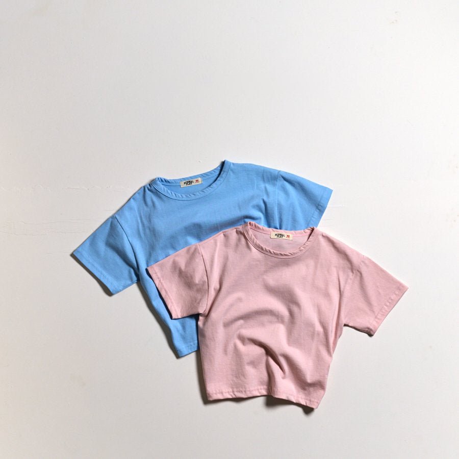 Toddler SP26 Basic Short Sleeve Top (10m - 6y) - 8 Colors kids outfit