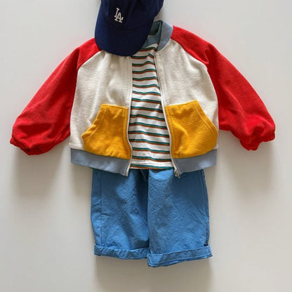 Toddler SP26 Button Pull - On Pants (1 - 6y) - Blue - AT NOON STORE