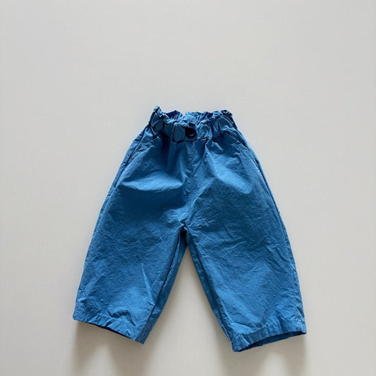 Toddler SP26 Button Pull - On Pants (1 - 6y) - Blue - AT NOON STORE
