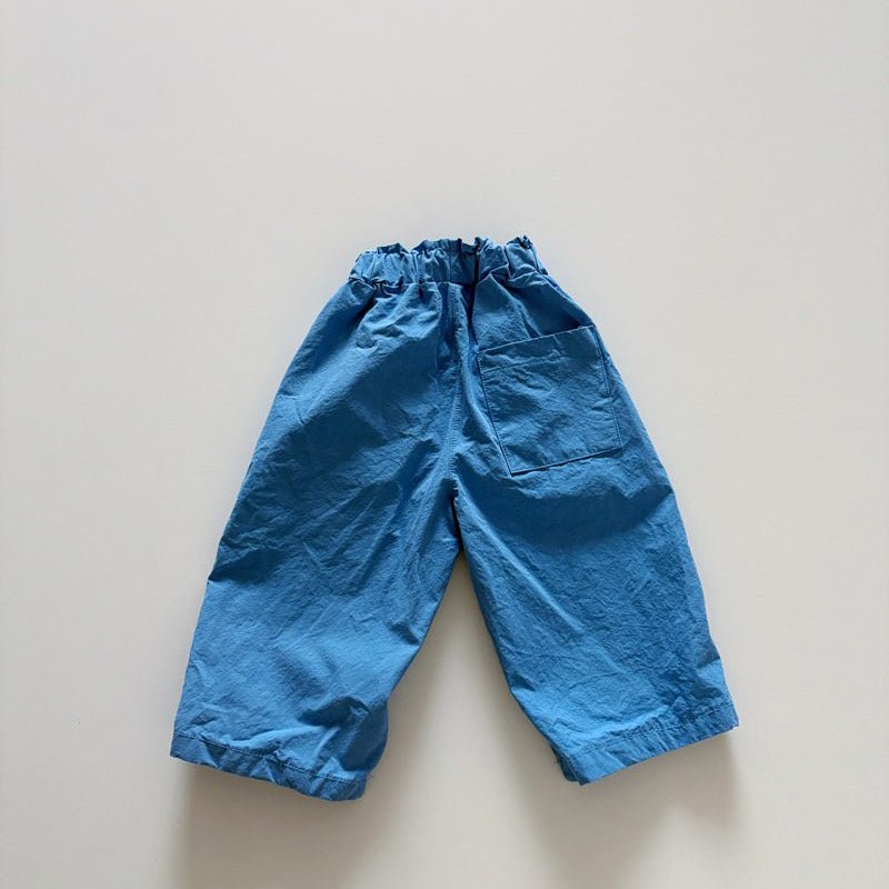 Toddler SP26 Button Pull - On Pants (1 - 6y) - Blue - AT NOON STORE