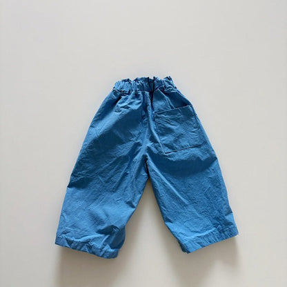 Toddler SP26 Button Pull - On Pants (1 - 6y) - Blue - AT NOON STORE