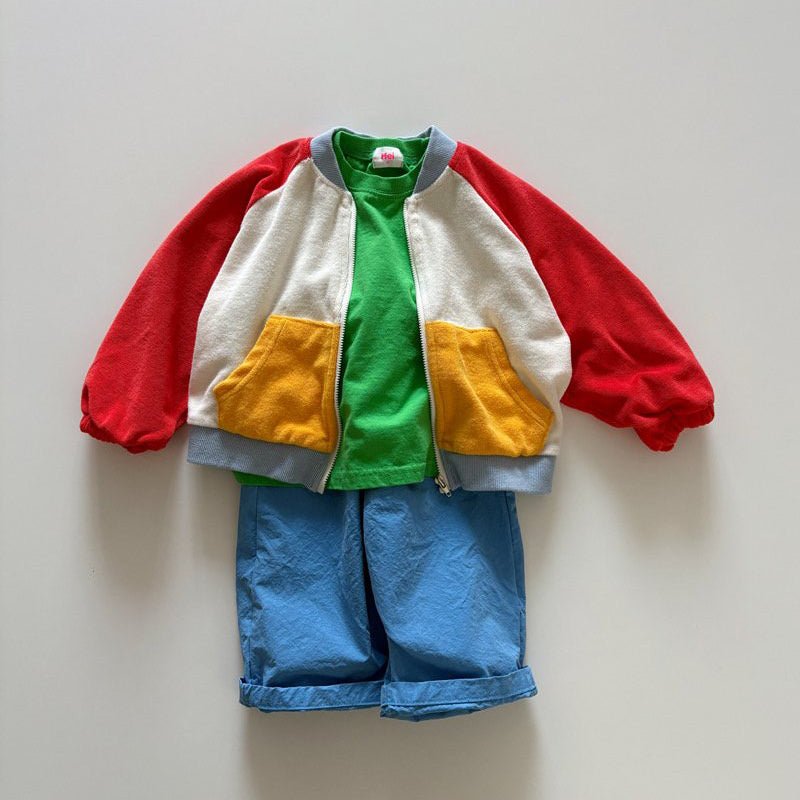 Toddler SP26 Button Pull - On Pants (1 - 6y) - Blue - AT NOON STORE