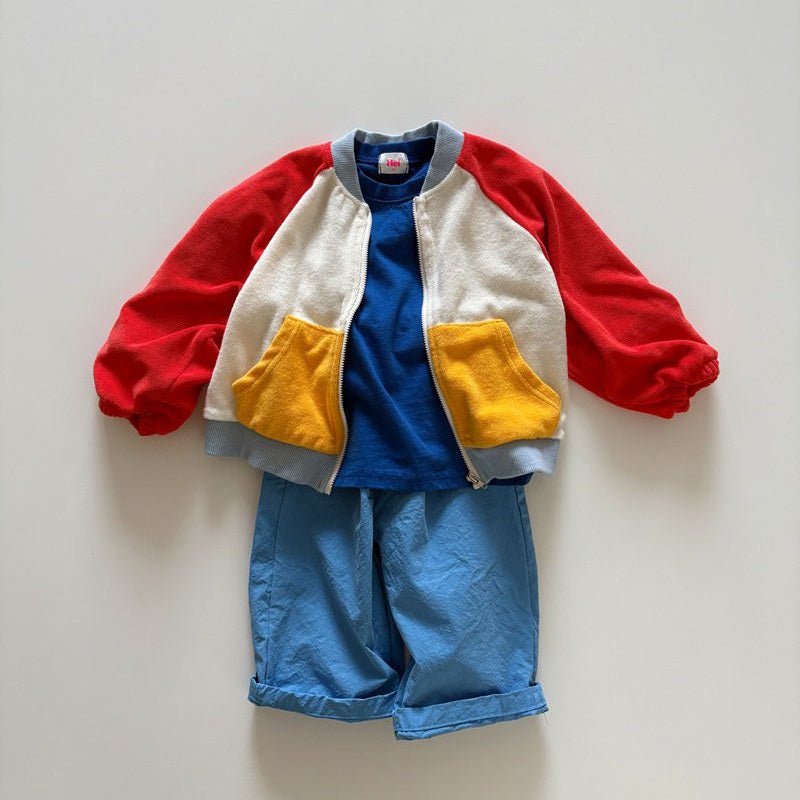 Toddler SP26 Button Pull - On Pants (1 - 6y) - Blue - AT NOON STORE