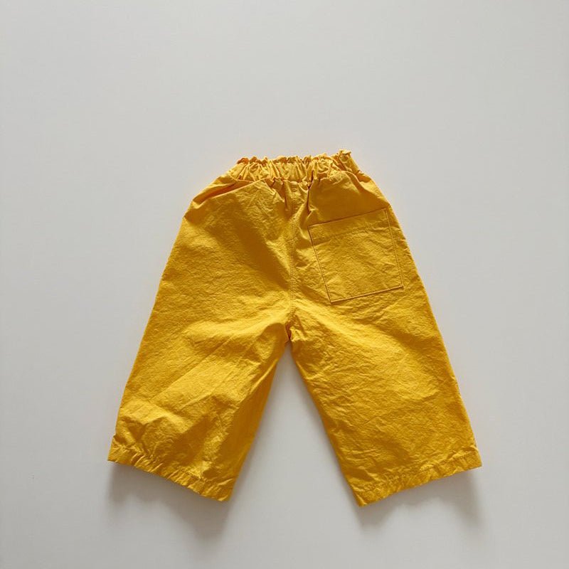 Toddler SP26 Button Pull - On Pants (1 - 6y) - Yellow - AT NOON STORE