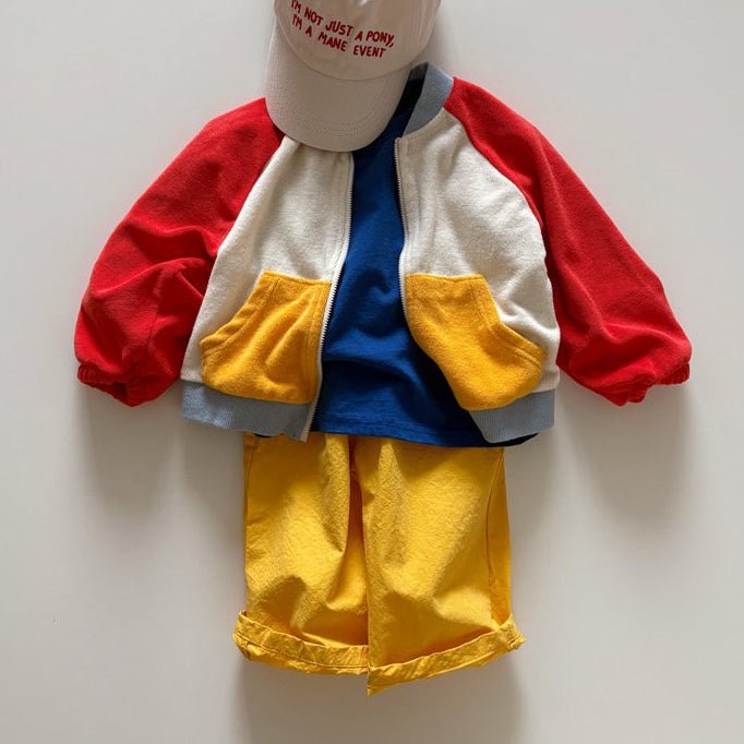 Toddler SP26 Button Pull - On Pants (1 - 6y) - Yellow - AT NOON STORE