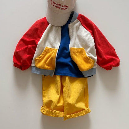 Toddler SP26 Button Pull - On Pants (1 - 6y) - Yellow - AT NOON STORE