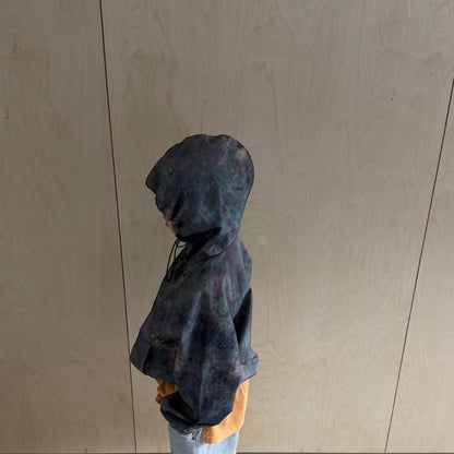 Toddler SP26 Camo Print Adjustable Hem String Hooded Jacket (3 - 7y) - Black - AT NOON STORE