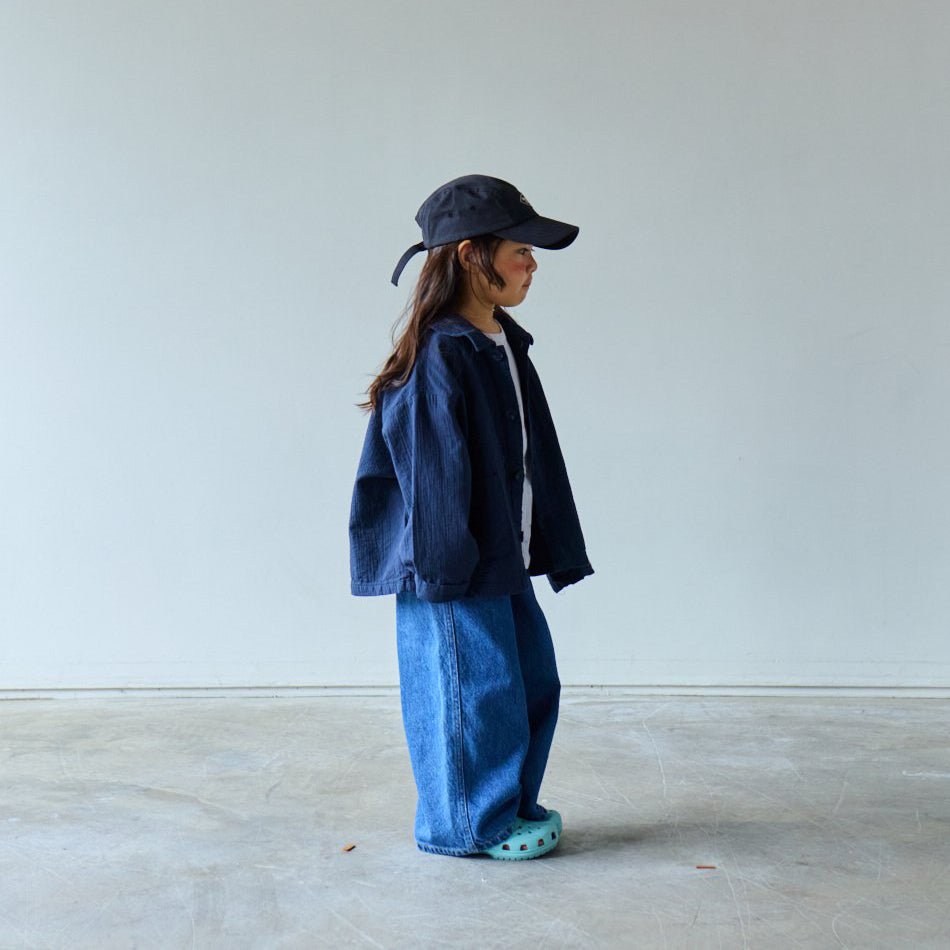 Toddler SP26 Collared Front Pockets Jacket (1 - 6y) - Navy - AT NOON STORE