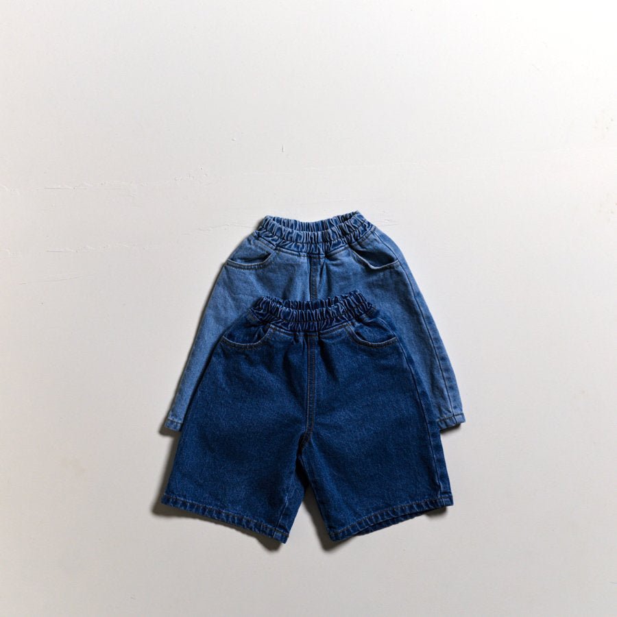 Toddler SP26 Denim Bermuda Shorts (10m - 6y) - 2 Colors - AT NOON STORE