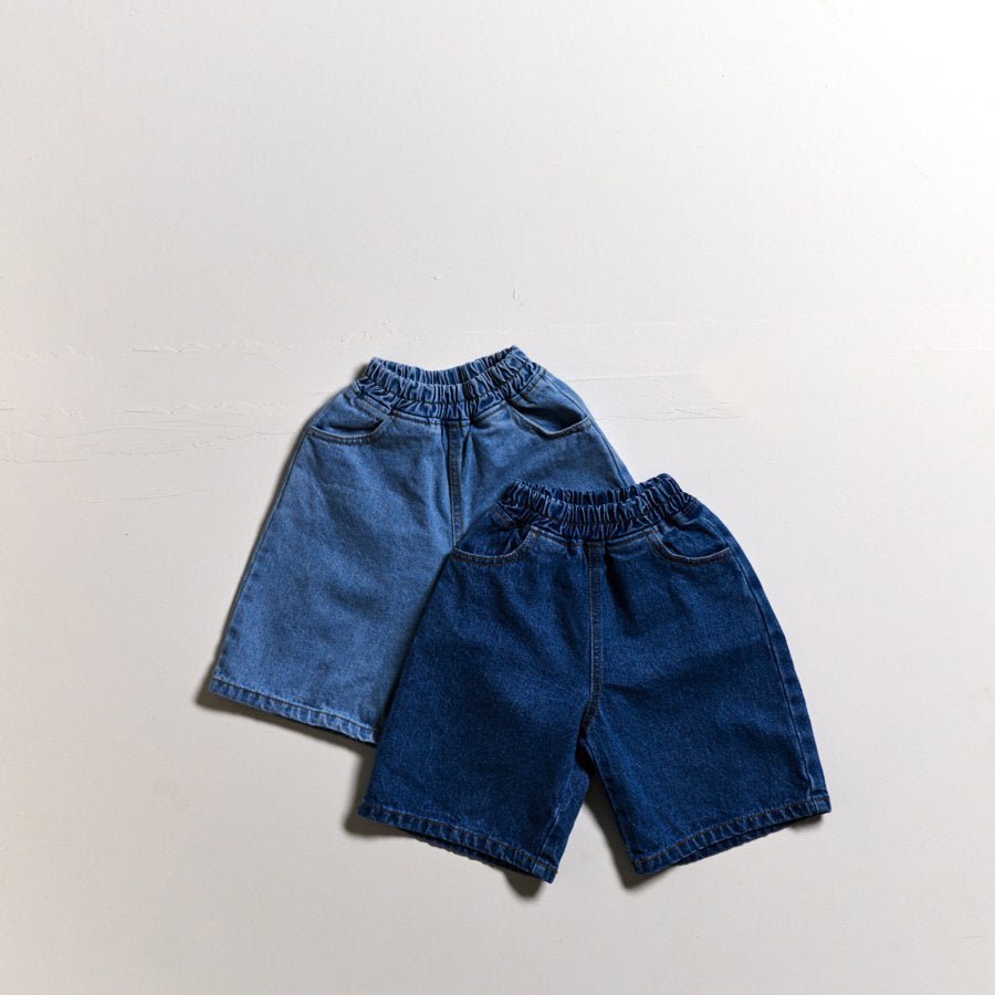 Toddler SP26 Denim Bermuda Shorts (10m - 6y) - 2 Colors - AT NOON STORE
