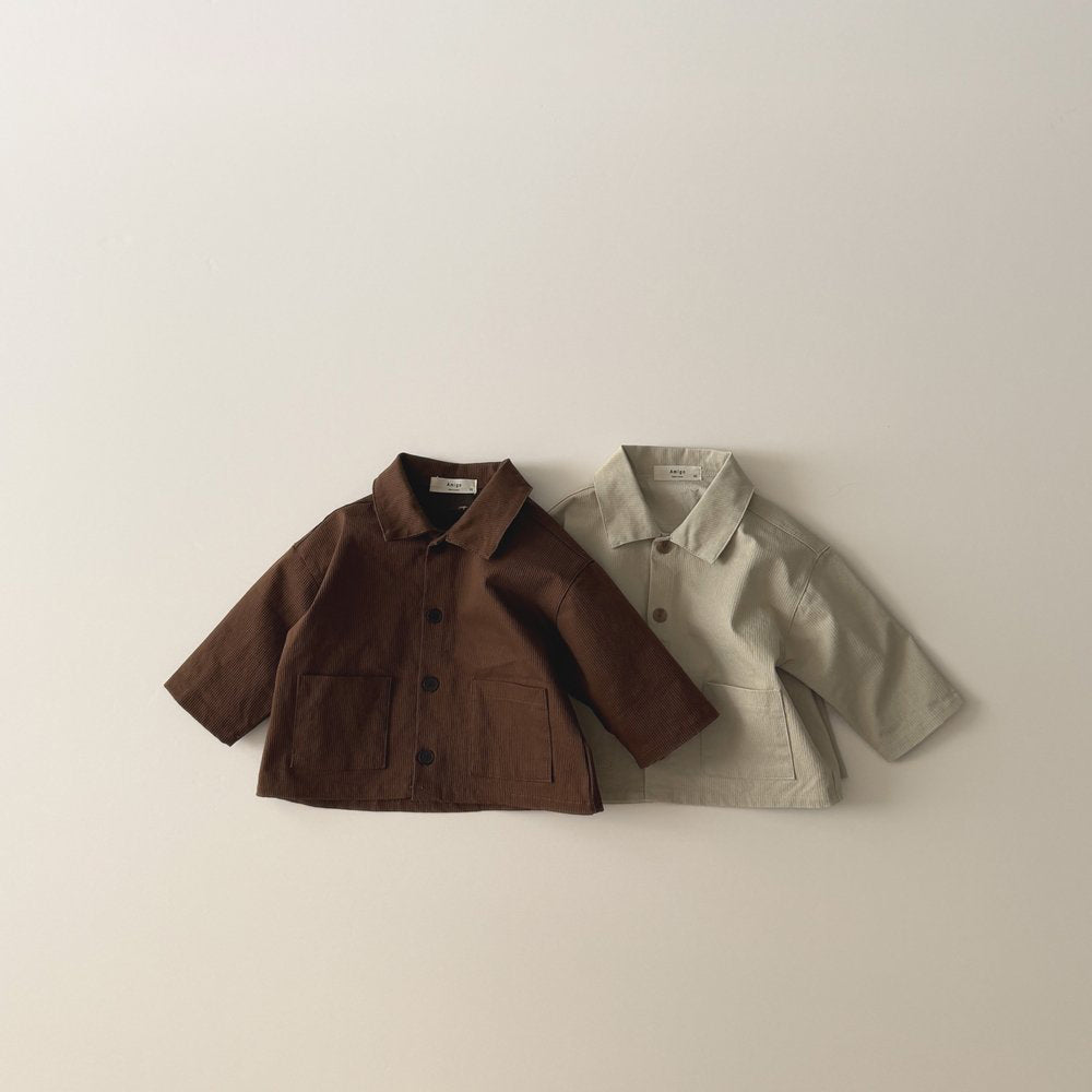 Toddler SP26 Double Pocket Collared Jacket (1 - 6y) - 2 Colors - AT NOON STORE