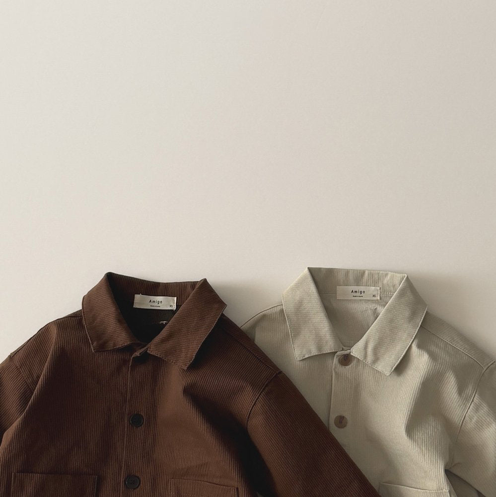Toddler SP26 Double Pocket Collared Jacket (1 - 6y) - 2 Colors - AT NOON STORE