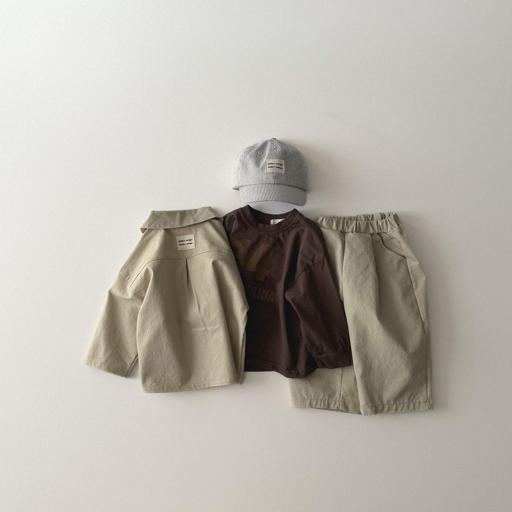 Toddler SP26 Double Pocket Collared Jacket (1 - 6y) - 2 Colors - AT NOON STORE