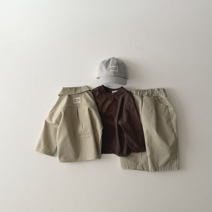 Toddler SP26 Double Pocket Collared Jacket (1 - 6y) - 2 Colors - AT NOON STORE