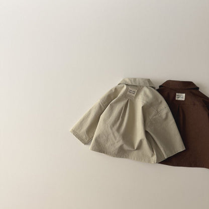 Toddler SP26 Double Pocket Collared Jacket (1 - 6y) - 2 Colors - AT NOON STORE