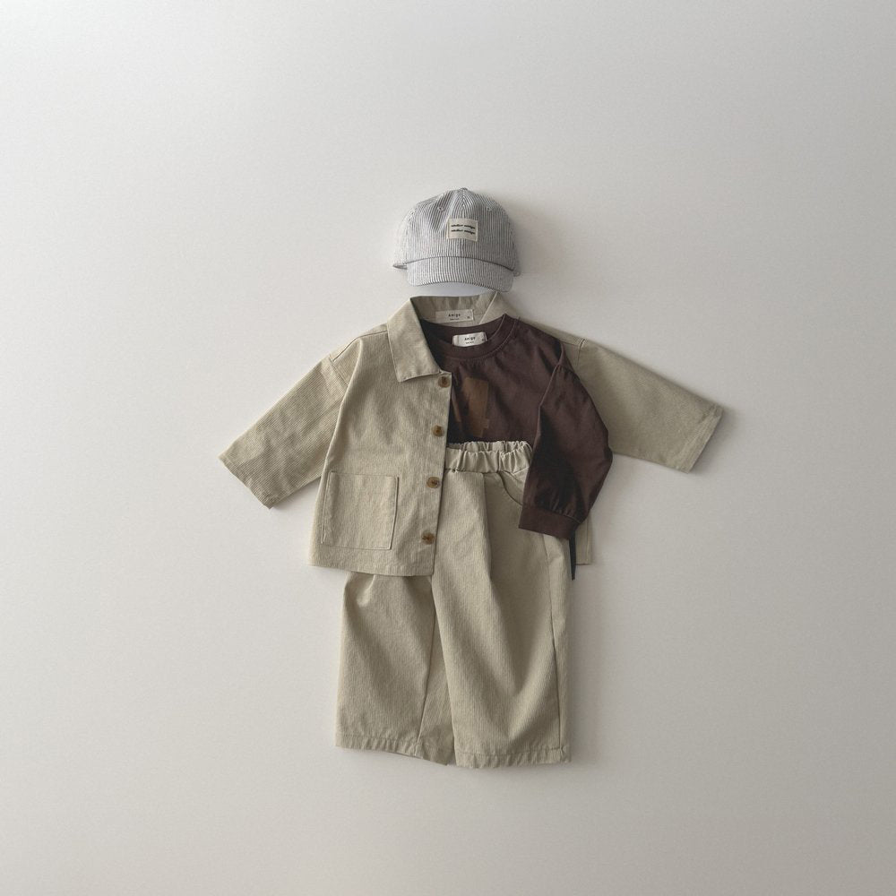Toddler SP26 Double Pocket Collared Jacket (1 - 6y) - 2 Colors - AT NOON STORE