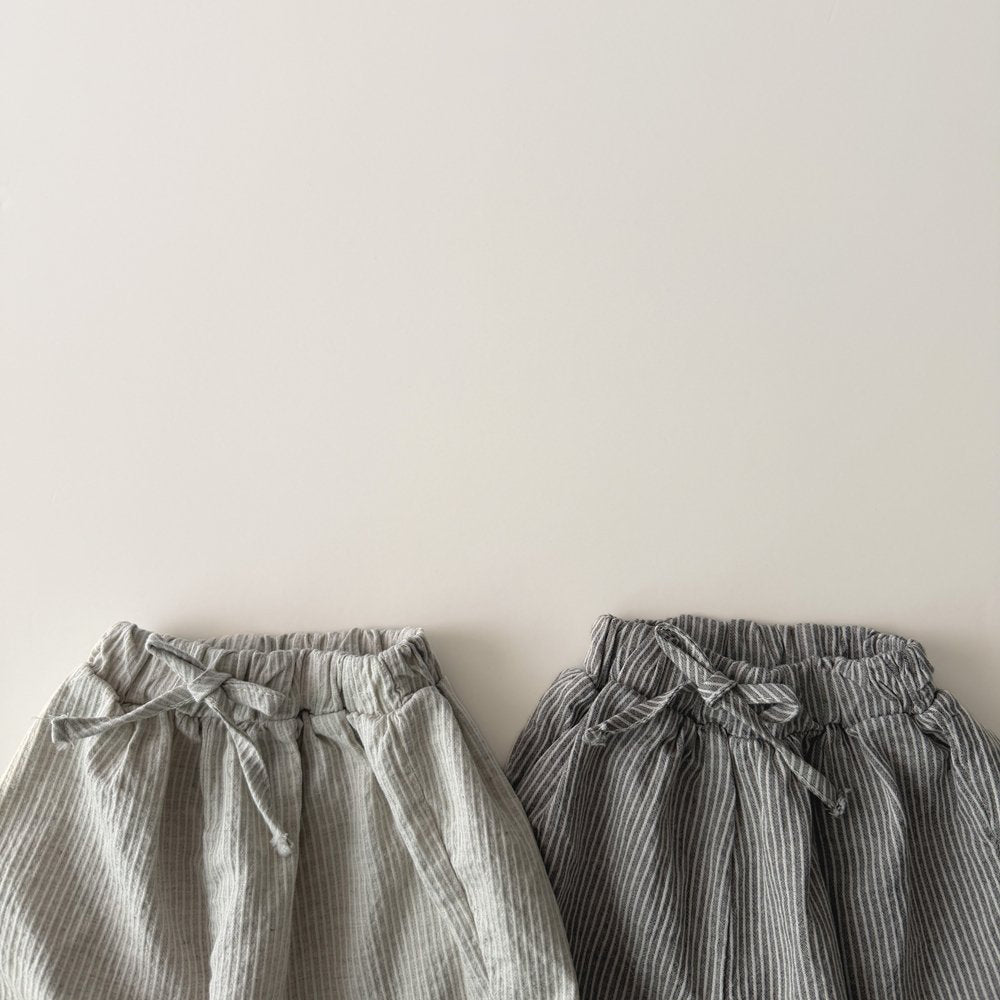 Toddler SP26 Drawcord Stripe Pull - on Pants (1 - 6y) - 2 Colors - AT NOON STORE