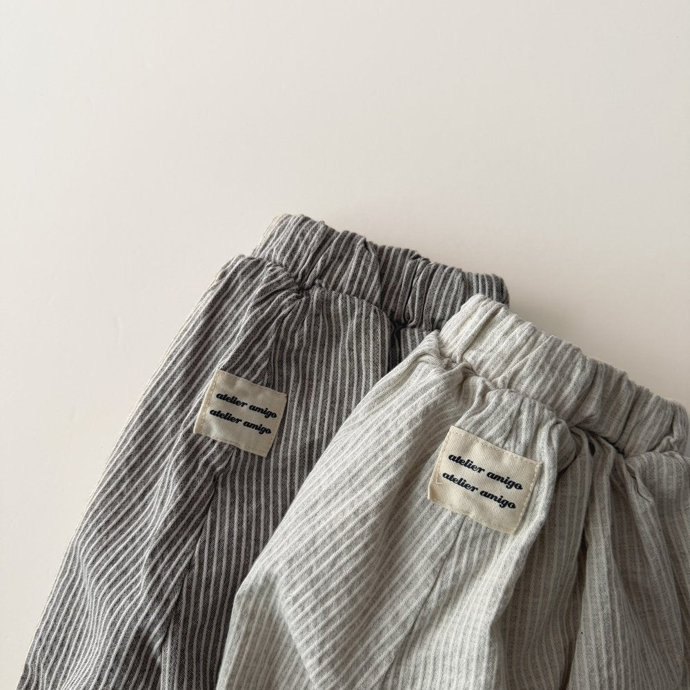Toddler SP26 Drawcord Stripe Pull - on Pants (1 - 6y) - 2 Colors - AT NOON STORE
