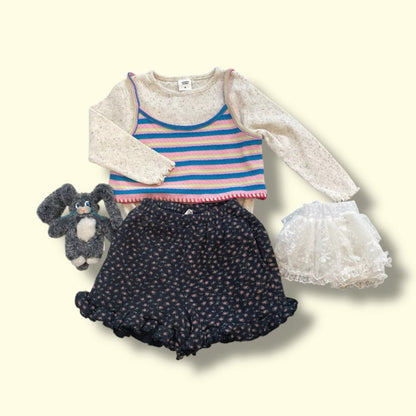 Toddler SP26 Eyelet Stripe Sleeveless Cropped Top (2 - 8y) - 2 Colors - AT NOON STORE