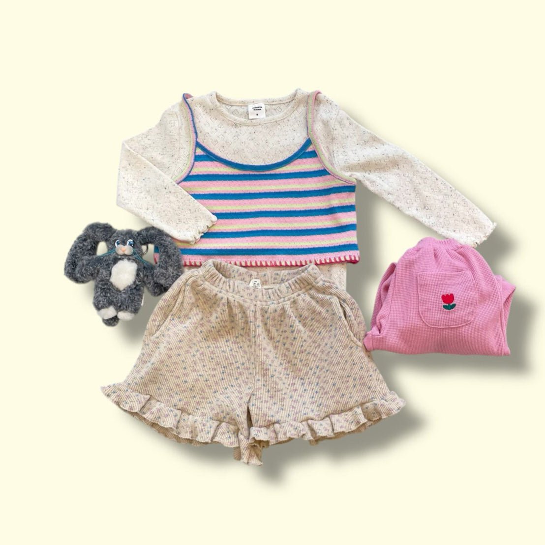 Toddler SP26 Eyelet Stripe Sleeveless Cropped Top (2 - 8y) - 2 Colors - AT NOON STORE