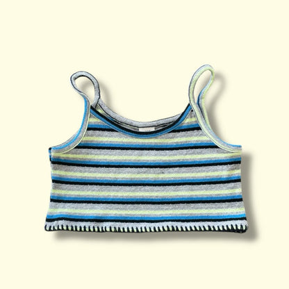 Toddler SP26 Eyelet Stripe Sleeveless Cropped Top (2 - 8y) - 2 Colors - AT NOON STORE