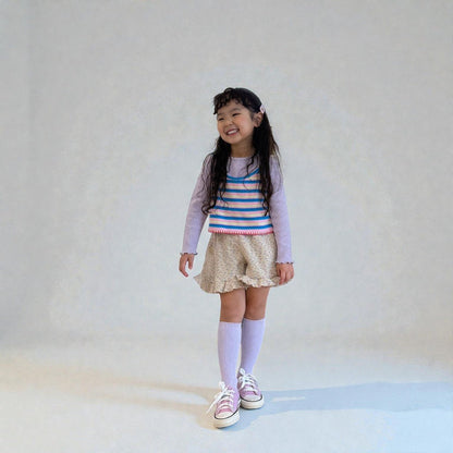 Toddler SP26 Floral Waffle Frill Shorts (3 - 7y) - 2 Colors - AT NOON STORE