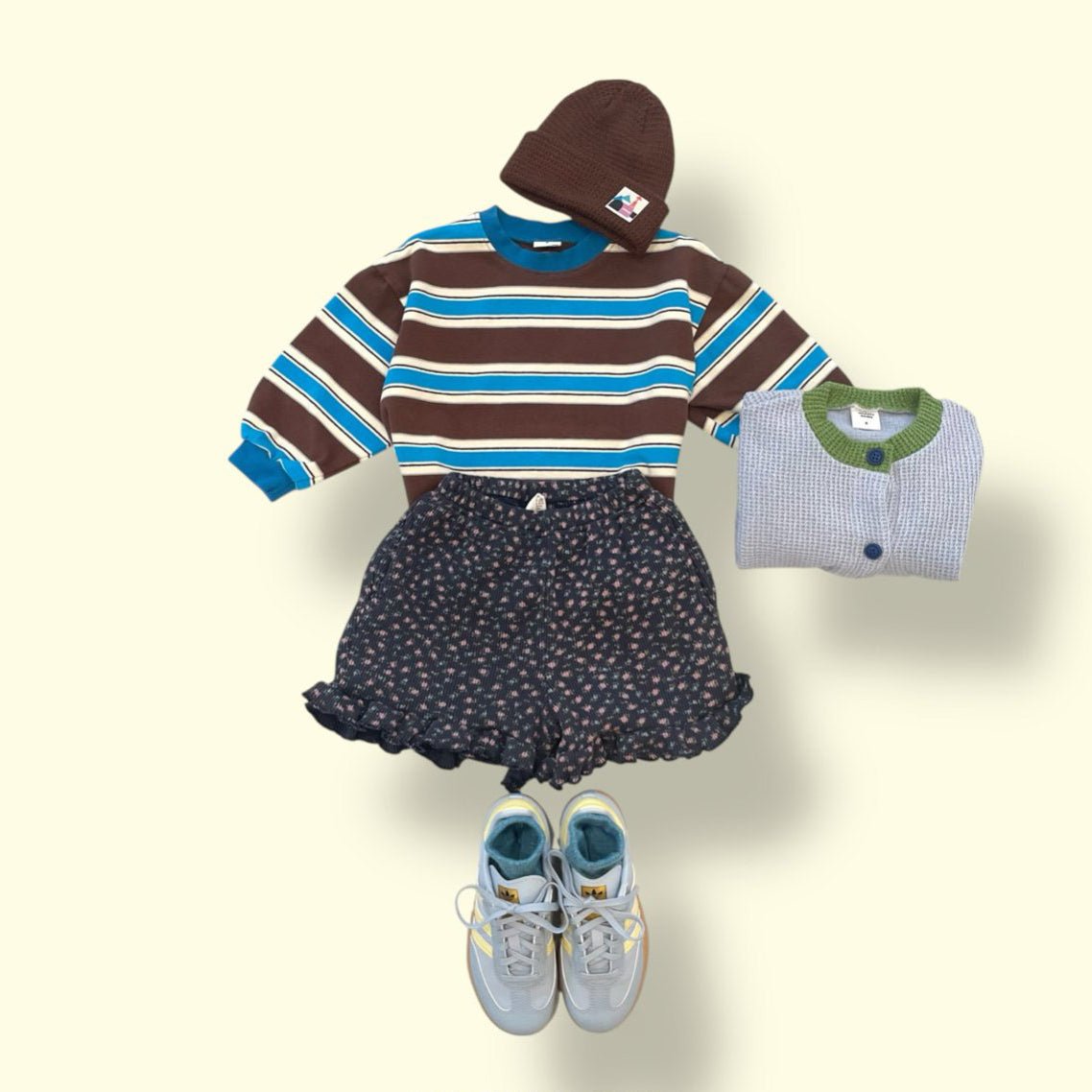 Toddler SP26 Floral Waffle Frill Shorts (3 - 7y) - 2 Colors - AT NOON STORE