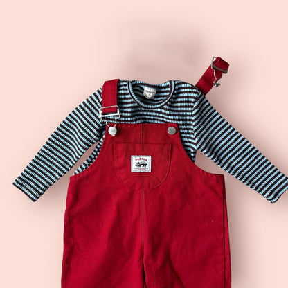 Toddler SP26 Kangaroo Pocket Overalls (1 - 7y) - 2 Colors kids outfit