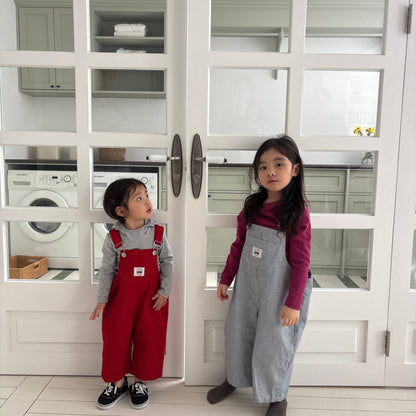 Toddler SP26 Kangaroo Pocket Overalls (1 - 7y) - 2 Colors kids outfit