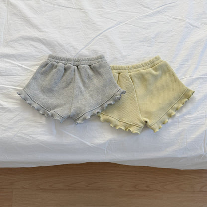 Toddler SP26 Lace Trim Pocket Frill Shorts (2 - 8y) - 2 Colors - AT NOON STORE