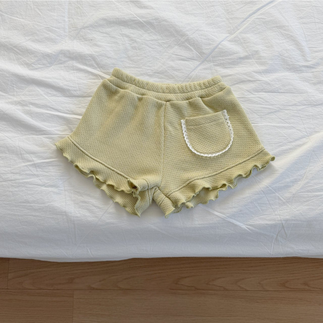 Toddler SP26 Lace Trim Pocket Frill Shorts (2 - 8y) - 2 Colors - AT NOON STORE