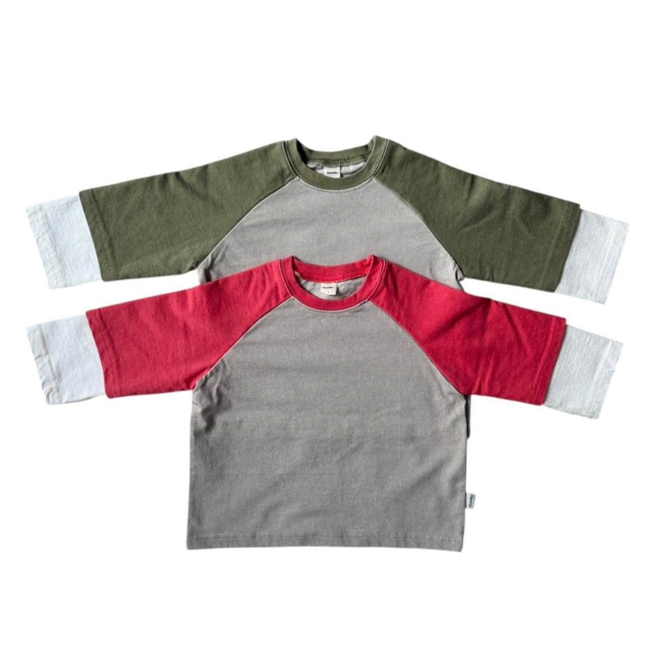 Toddler SP26 Layered Long Sleeve Raglan Top (3 - 7y) - 2 Colors - AT NOON STORE