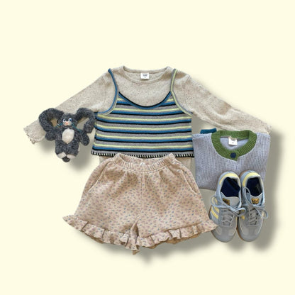 Toddler SP26 Lettuce - Edge Pointelle Confetti Long Sleeve Top (3 - 7y) - 2 Colors - AT NOON STORE