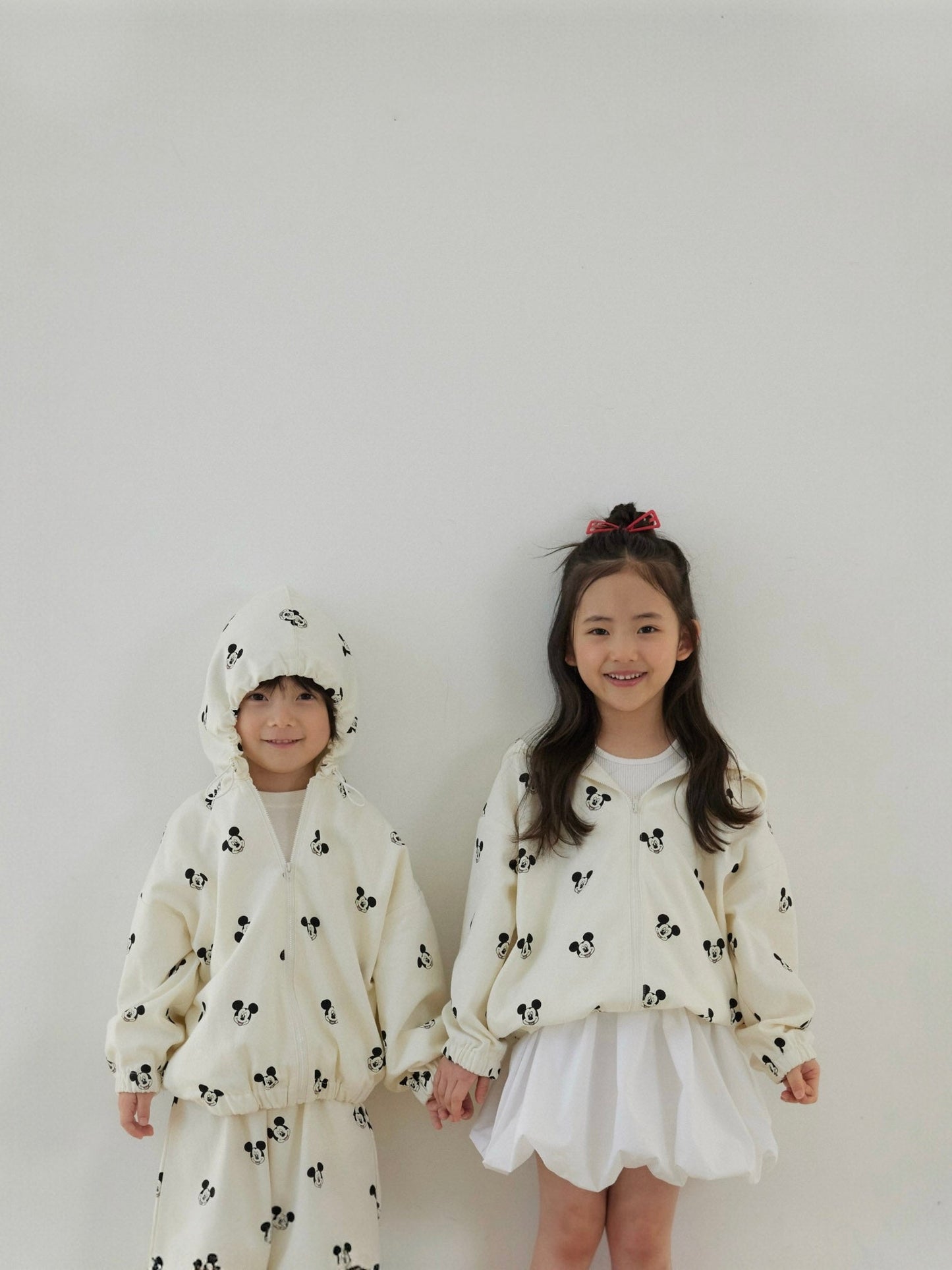 Toddler SP26 MICKEY All - Over Print Hooded Jacket (1 - 7y) - Ivory - AT NOON STORE