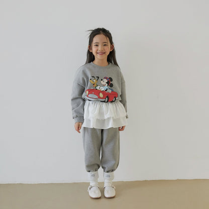 Toddler SP26 Mickey Car Long Sleeve Sweatshirt (1 - 7y) - 2 Colors - AT NOON STORE