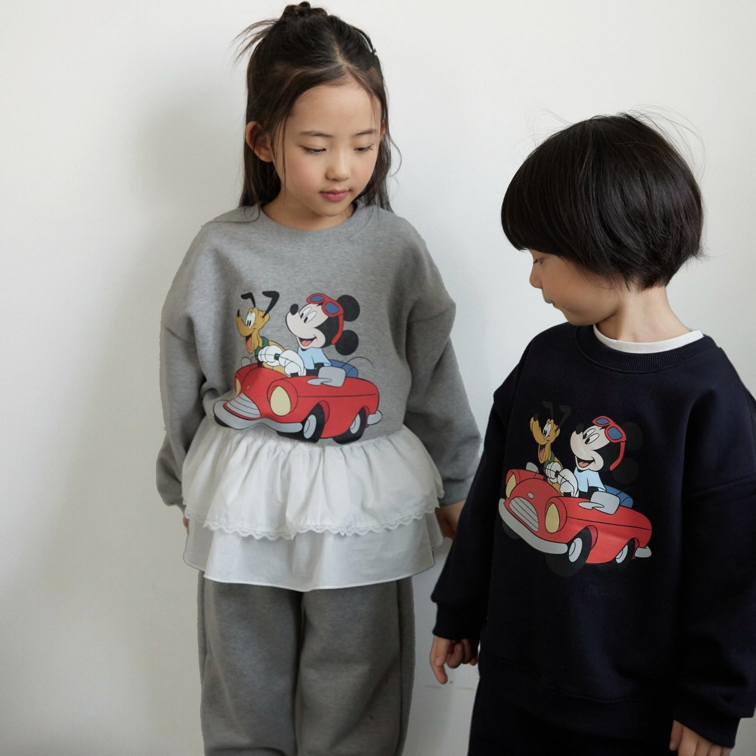 Toddler SP26 Mickey Car Long Sleeve Sweatshirt (1 - 7y) - 2 Colors - AT NOON STORE