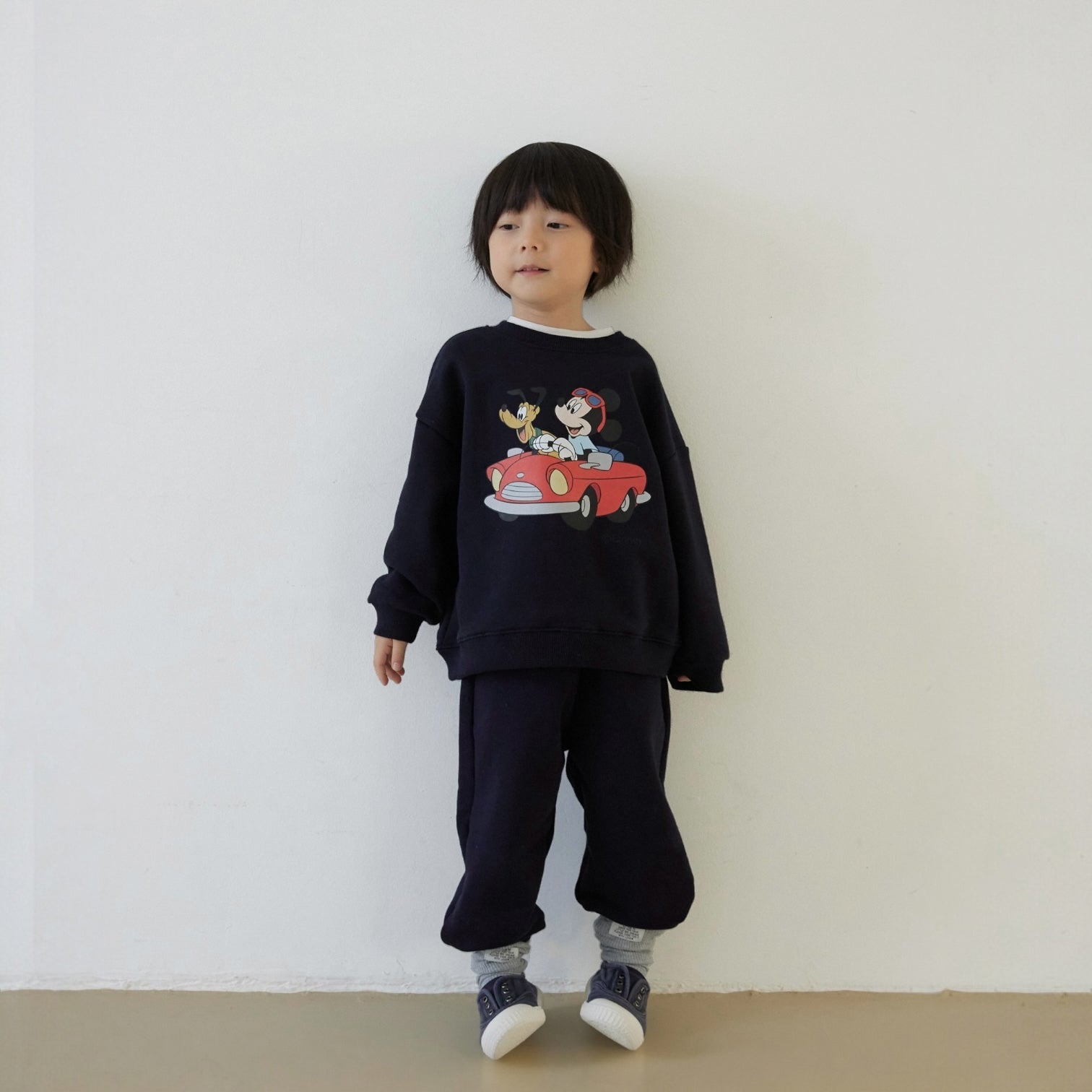 Toddler SP26 Mickey Car Long Sleeve Sweatshirt (1 - 7y) - 2 Colors - AT NOON STORE