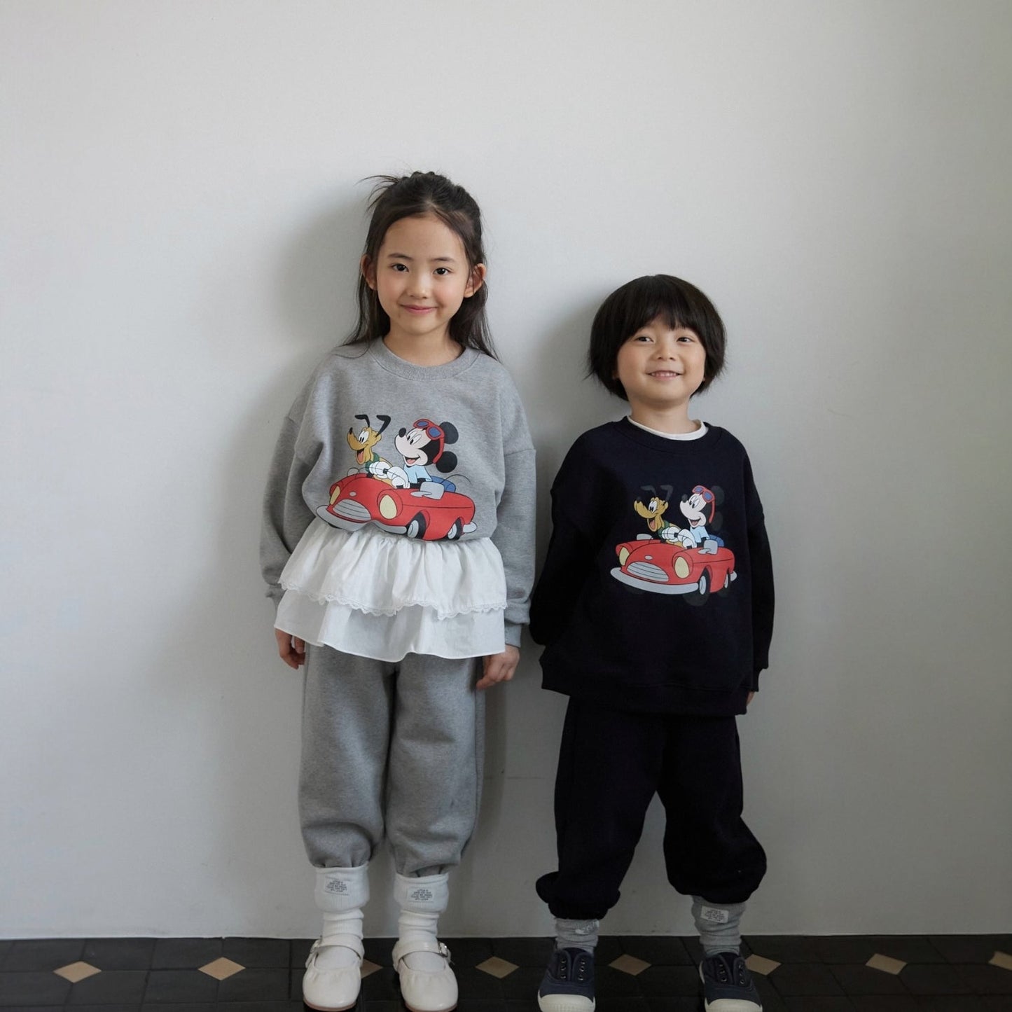 Toddler SP26 Mickey Car Long Sleeve Sweatshirt (1 - 7y) - 2 Colors - AT NOON STORE