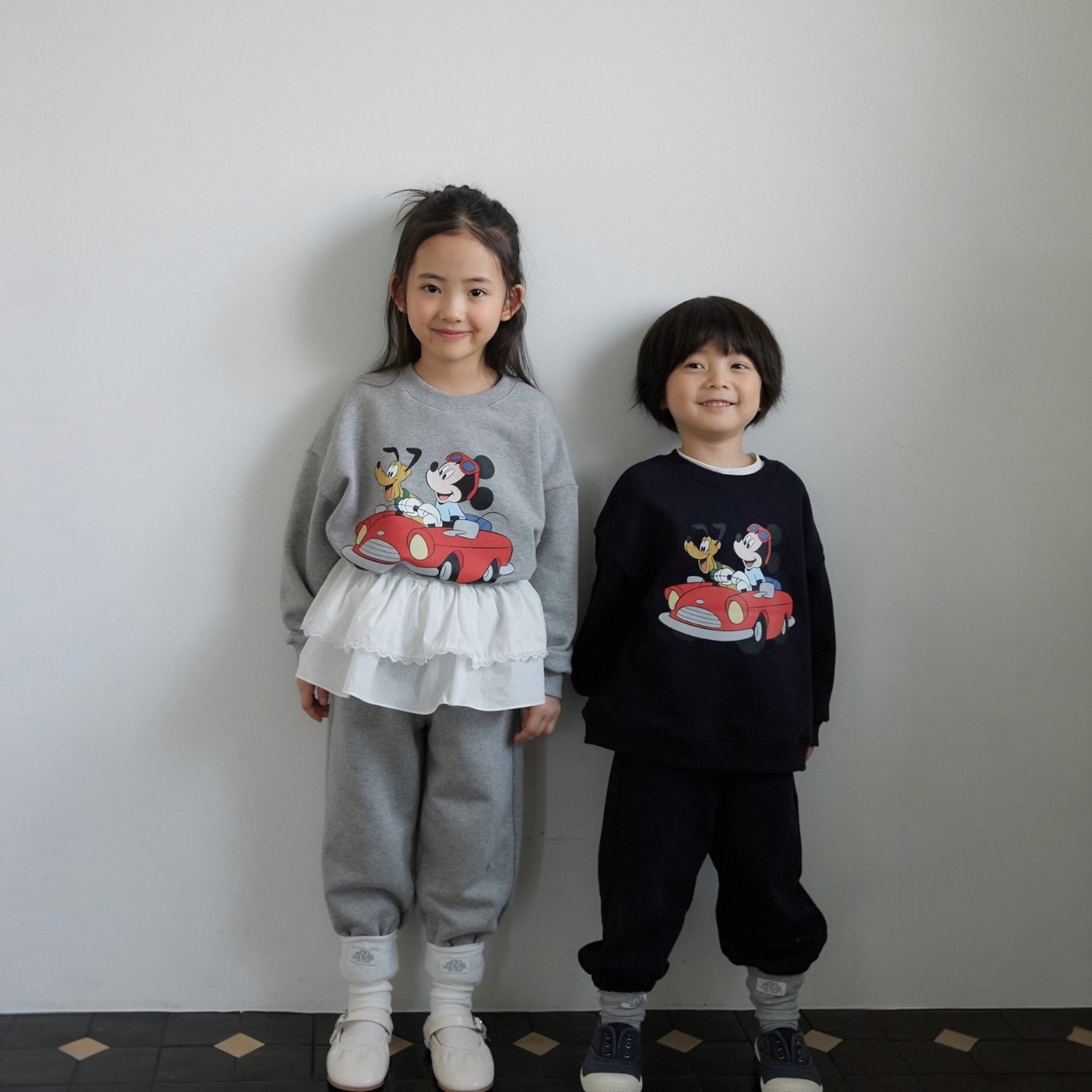 Toddler SP26 Mickey Car Long Sleeve Sweatshirt (1 - 7y) - 2 Colors - AT NOON STORE
