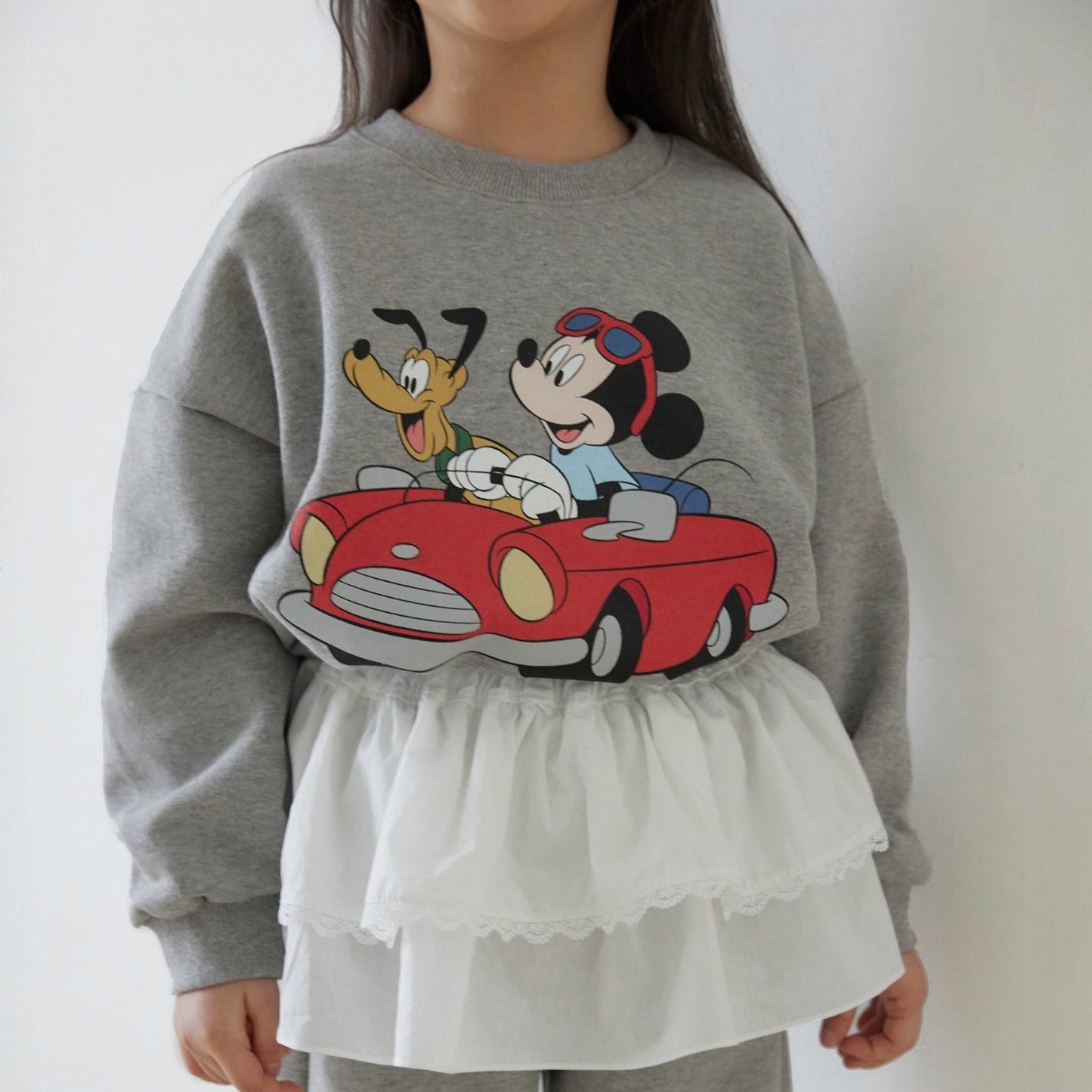 Toddler SP26 Mickey Car Long Sleeve Sweatshirt (1 - 7y) - 2 Colors - AT NOON STORE