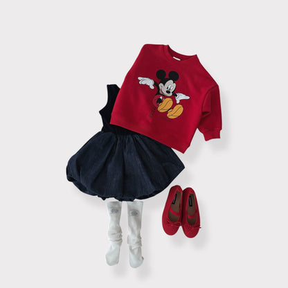 Toddler SP26 Mickey Spring Long Sleeve Sweatshirt (1 - 7y) - 2 Colors - AT NOON STORE