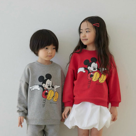 Toddler SP26 Mickey Spring Long Sleeve Sweatshirt (1 - 7y) - 2 Colors - AT NOON STORE
