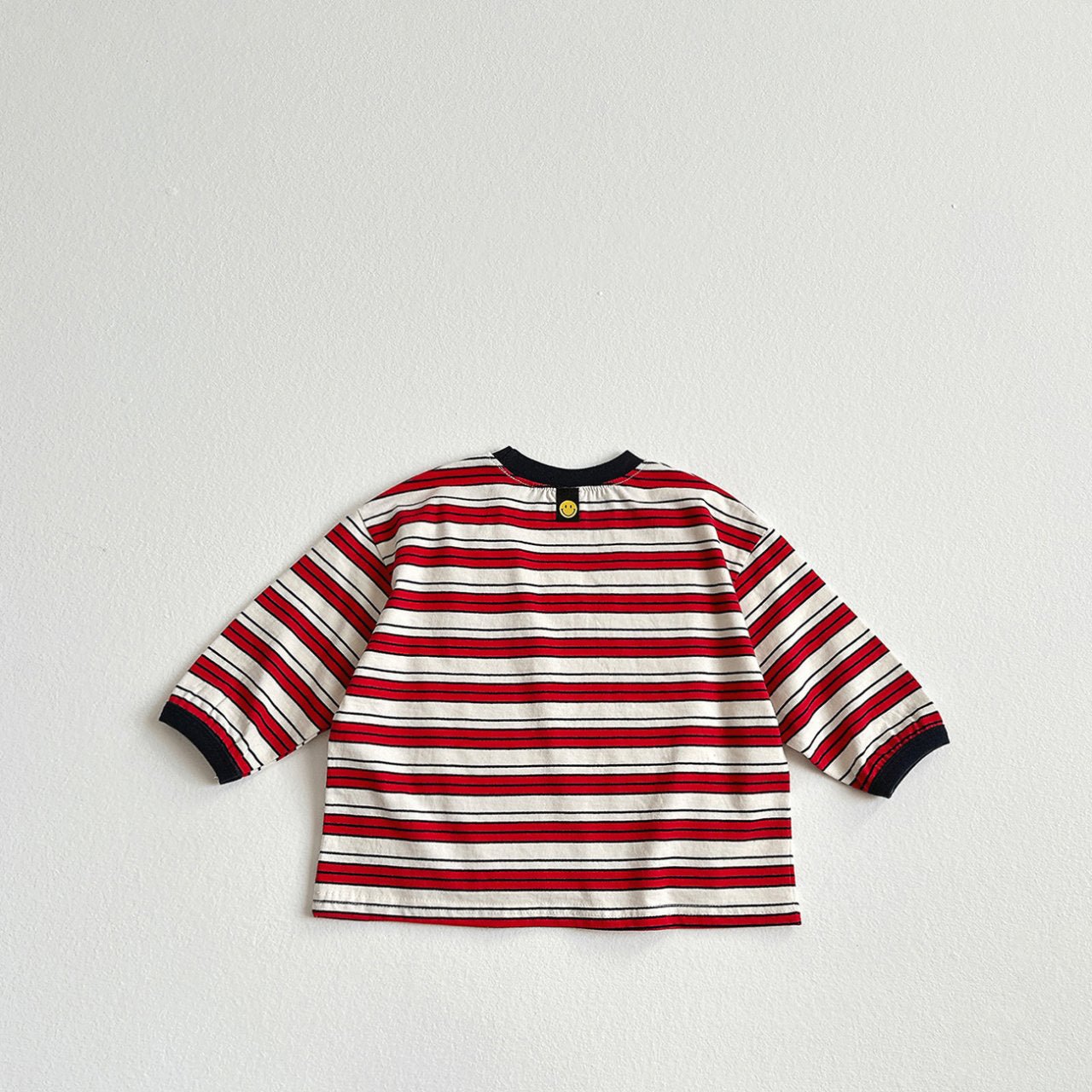 Toddler SP26 Multi Stripe Long Sleeve Top (2 - 8y) - Red - AT NOON STORE