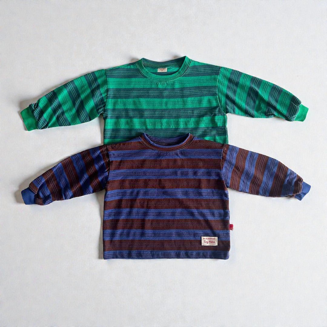 Toddler SP26 Multi Stripe Long Sleeve Top and Jogger Pants Set (2 - 8y) - 2 Colors - AT NOON STORE