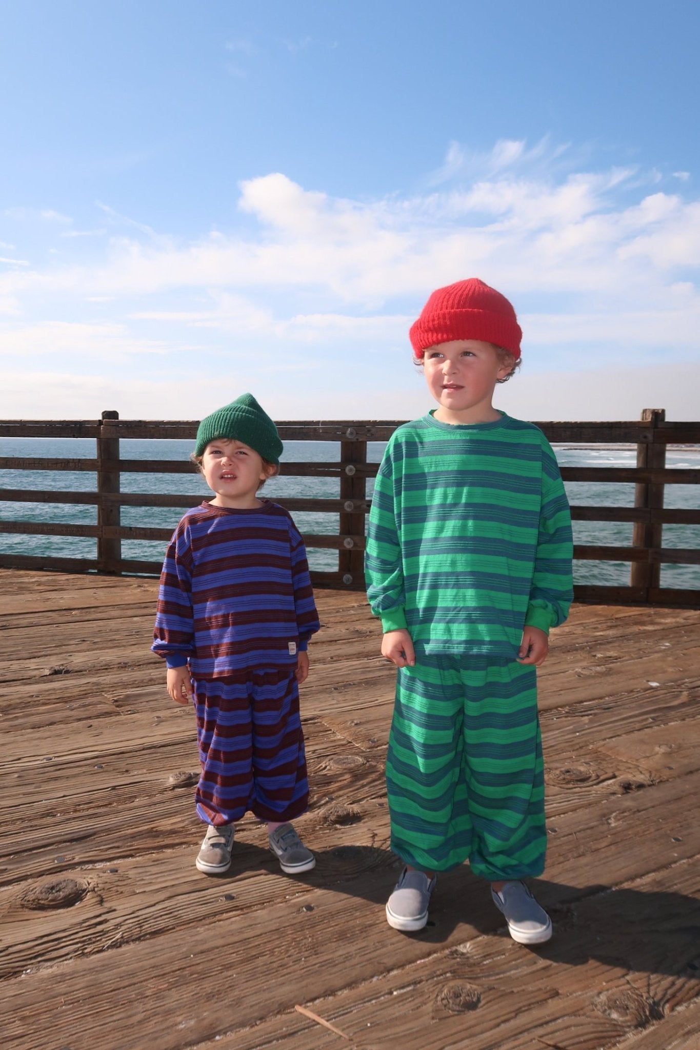 Toddler SP26 Multi Stripe Long Sleeve Top and Jogger Pants Set (2 - 8y) - 2 Colors - AT NOON STORE