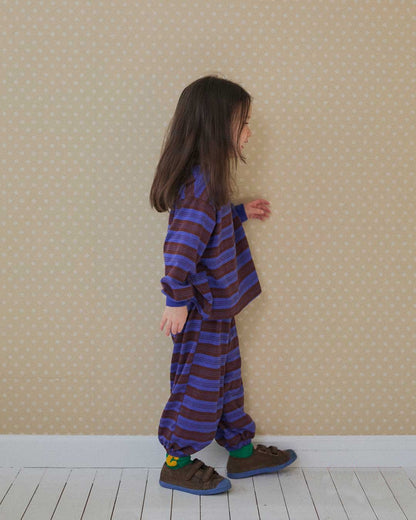 Toddler SP26 Multi Stripe Long Sleeve Top and Jogger Pants Set (2 - 8y) - 2 Colors - AT NOON STORE