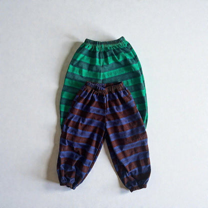 Toddler SP26 Multi Stripe Long Sleeve Top and Jogger Pants Set (2 - 8y) - 2 Colors - AT NOON STORE