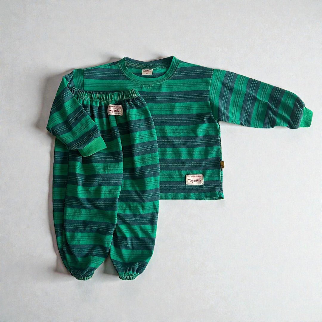 Toddler SP26 Multi Stripe Long Sleeve Top and Jogger Pants Set (2 - 8y) - 2 Colors - AT NOON STORE