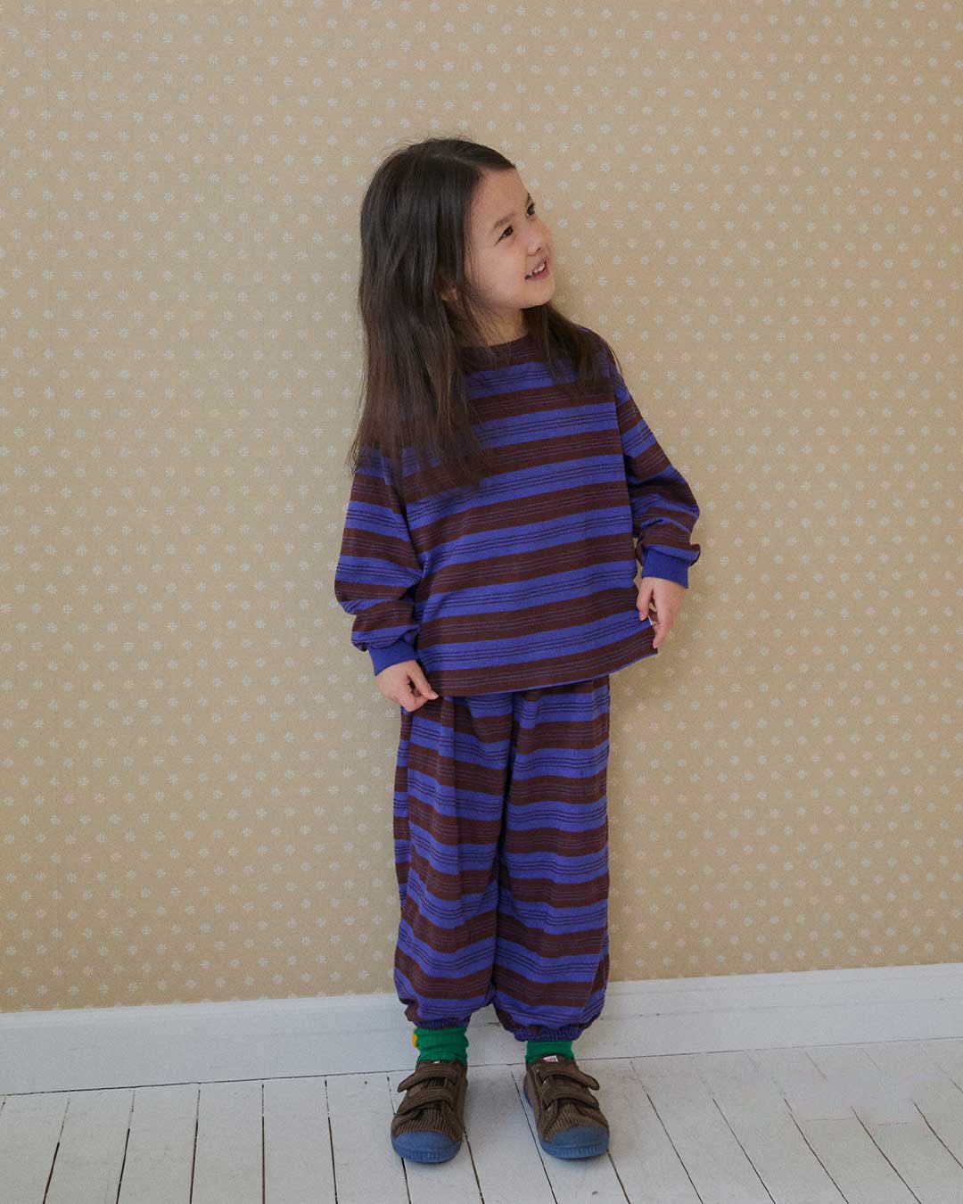 Toddler SP26 Multi Stripe Long Sleeve Top and Jogger Pants Set (2 - 8y) - 2 Colors - AT NOON STORE