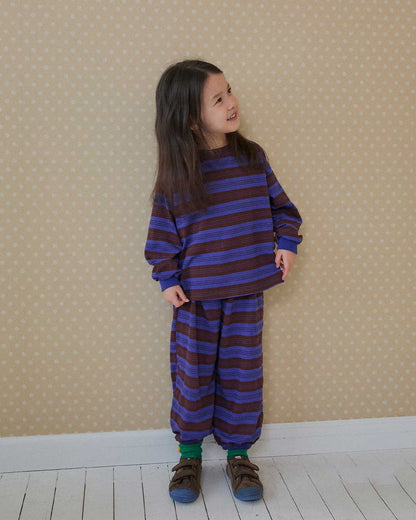 Toddler SP26 Multi Stripe Long Sleeve Top and Jogger Pants Set (2 - 8y) - 2 Colors - AT NOON STORE